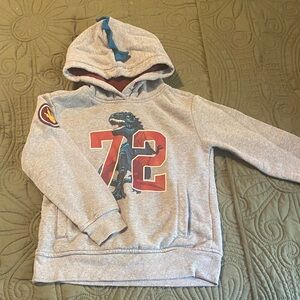 Gray Dinosaur Hoodie for Kids and Black Joggers